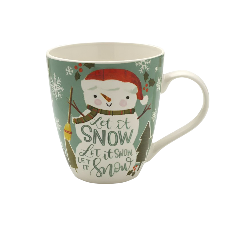 Pfaltzgraff Holiday 18oz Let It Snow Snowman Porcelain Mug
