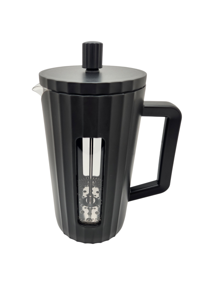 Kaffe Large French Press Coffee Maker – Double-Wall, Black, 1L
