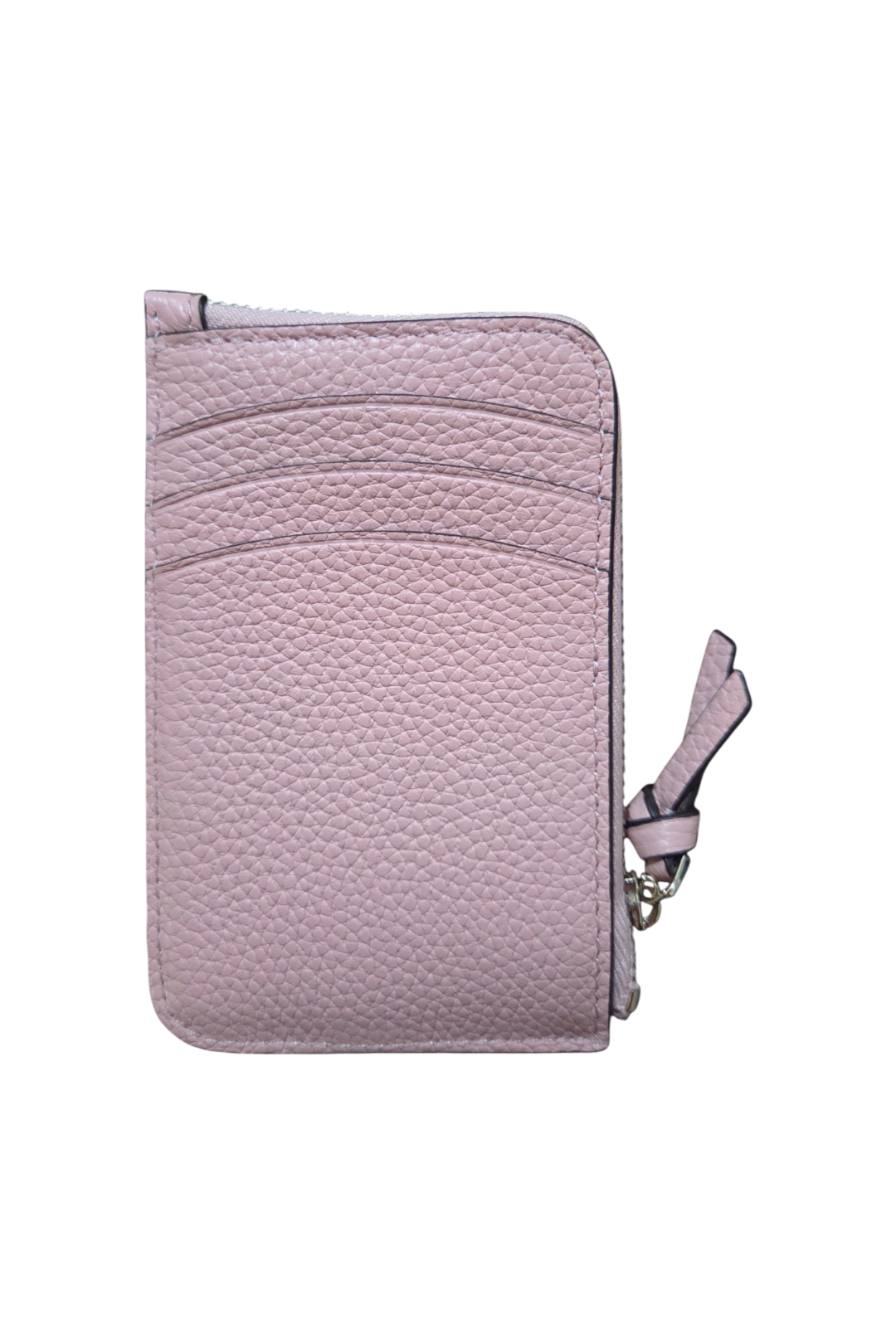 Kate Spade Knott Zip Card Holder – Coral Gable Pebbled Leather