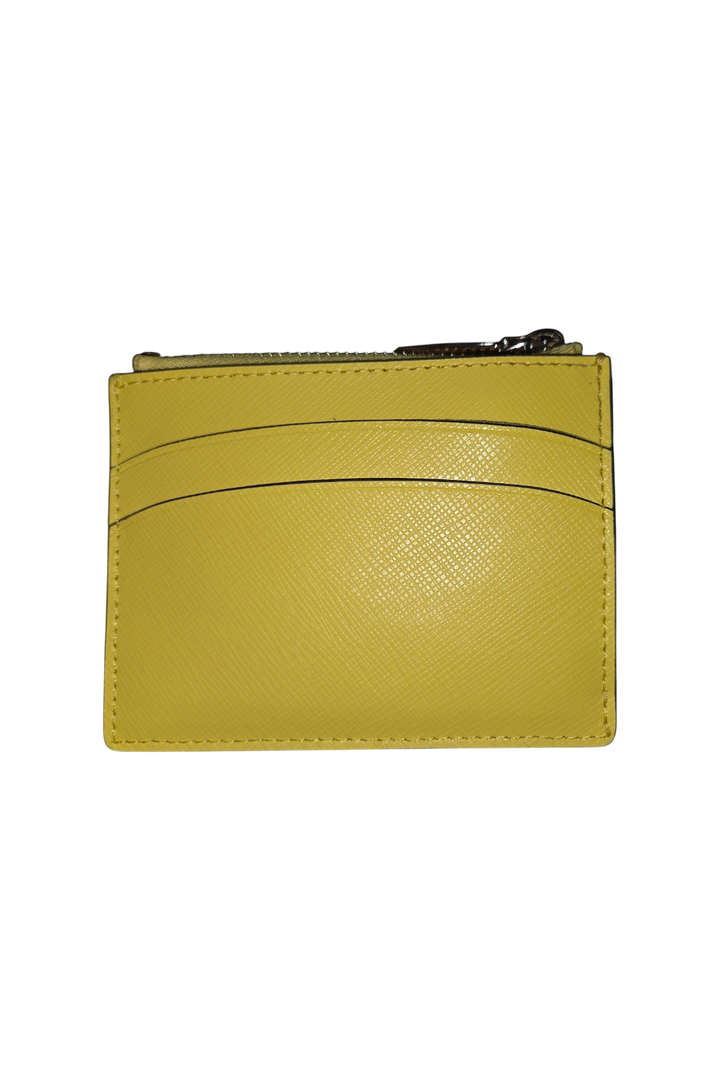 Kate Spade Spencer Coin Card Case – Yellow Sesame Saffiano Leather