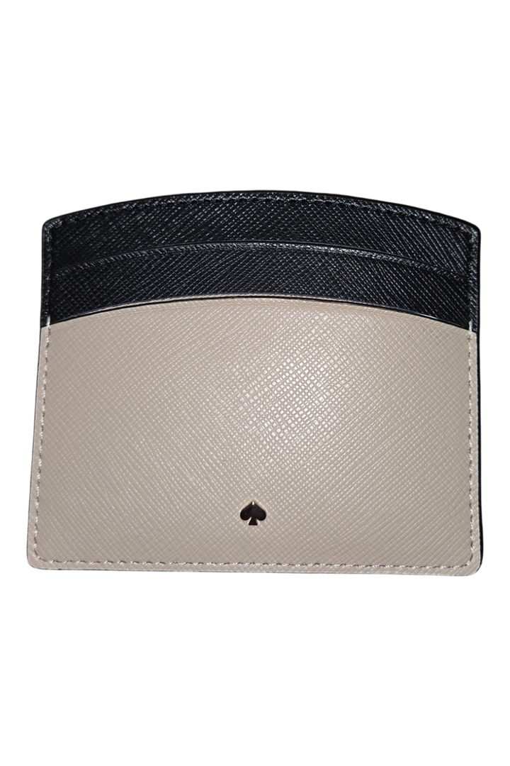 Kate Spade Spencer Card Holder – Warm Beige/Black