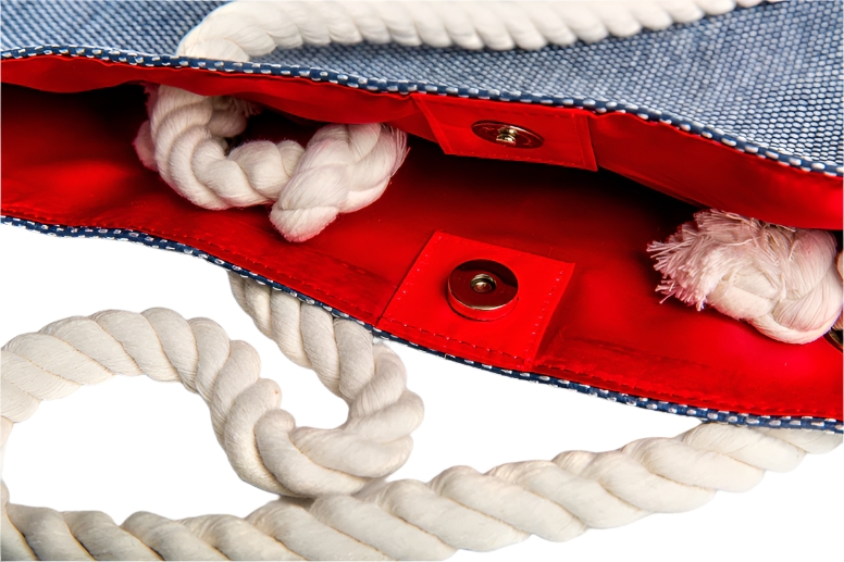 The Hamptons Bucket Bag – Woven Straw Rope Handle Tote