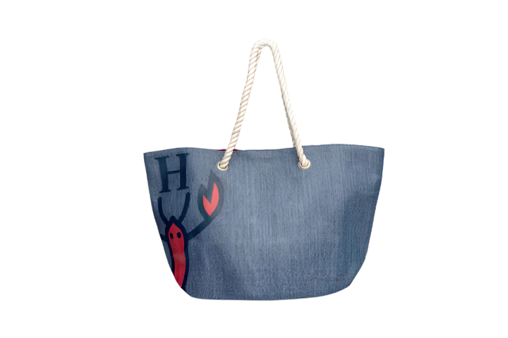 The Hamptons Bucket Bag – Woven Straw Rope Handle Tote