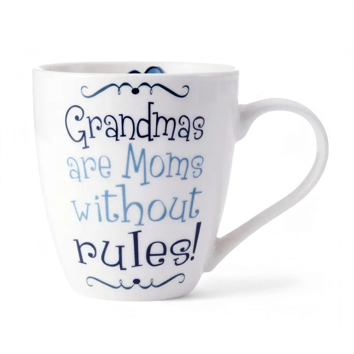Pfaltzgraff 18oz Grandma Mug – "Grandmas are Moms Without Rules"