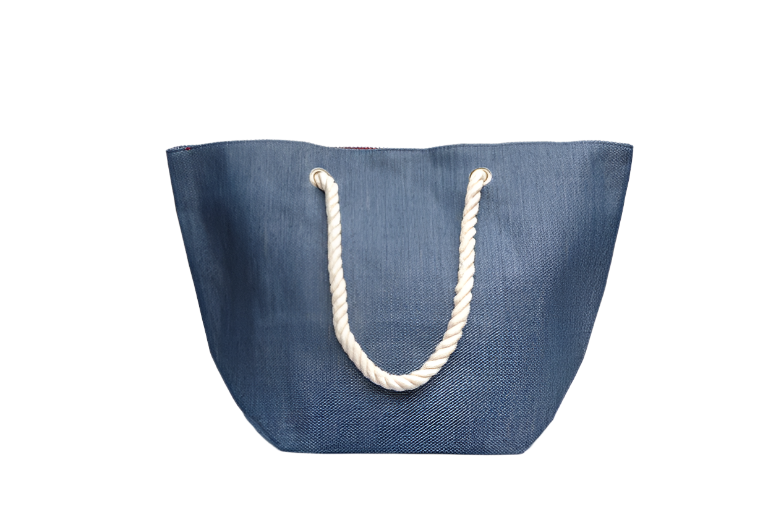 The Hamptons Bucket Bag – Woven Straw Rope Handle Tote