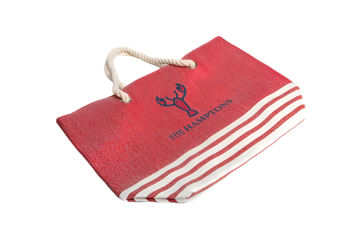 The Hamptons Go-To Tote – Woven Straw Rope Handle Beach Bag