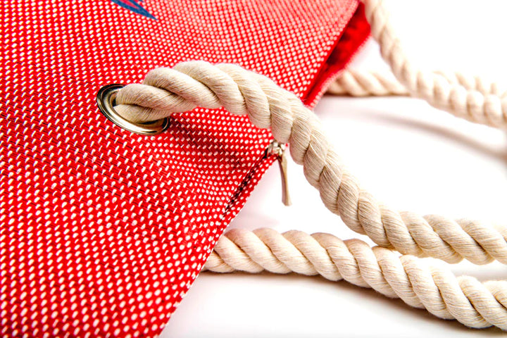 The Hamptons Go-To Tote – Woven Straw Rope Handle Beach Bag