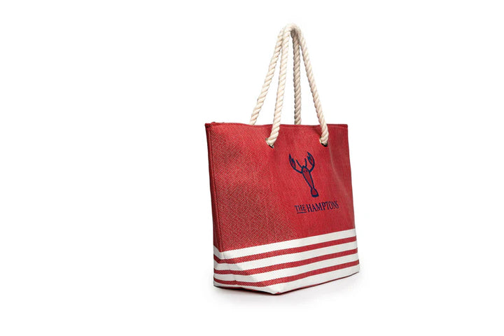 The Hamptons Go-To Tote – Woven Straw Rope Handle Beach Bag