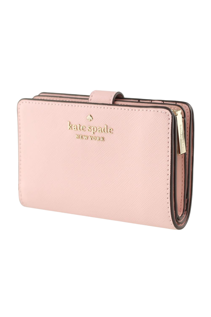 Kate Spade New York Staci Medium Compact Bifold Wallet In Chalk Pink