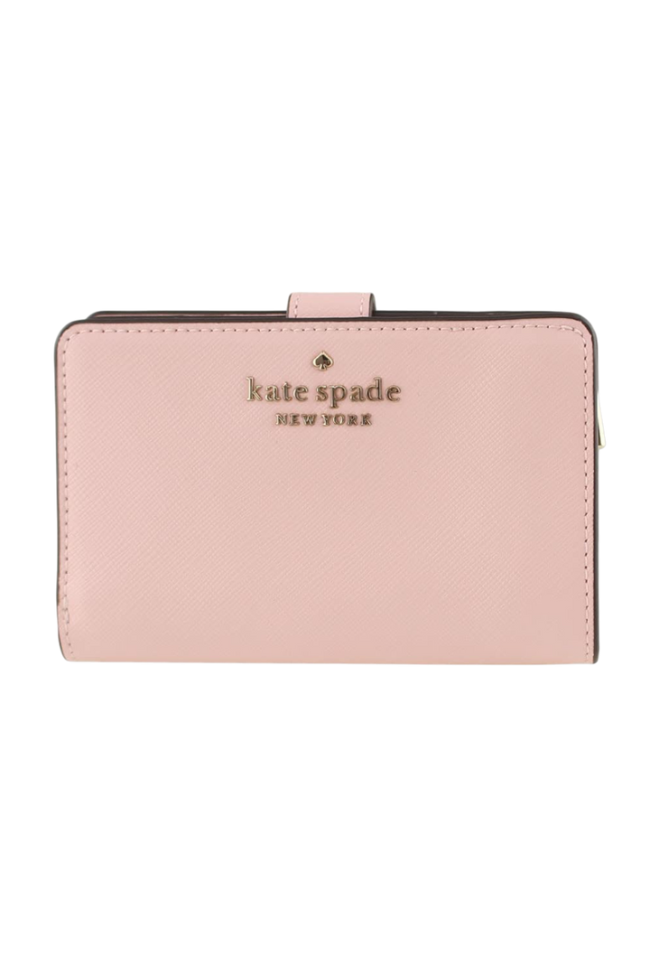 Kate Spade New York Staci Medium Compact Bifold Wallet In Chalk Pink