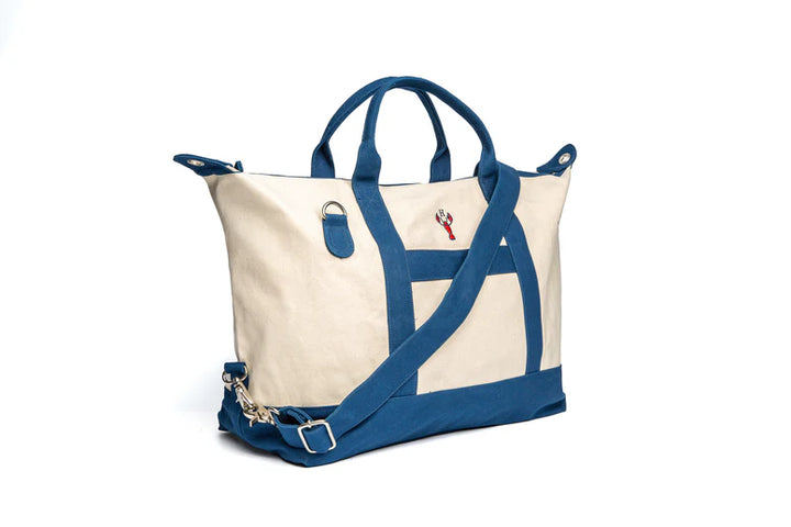 The Hamptons Weekender Bag – Coastal Canvas Travel Tote