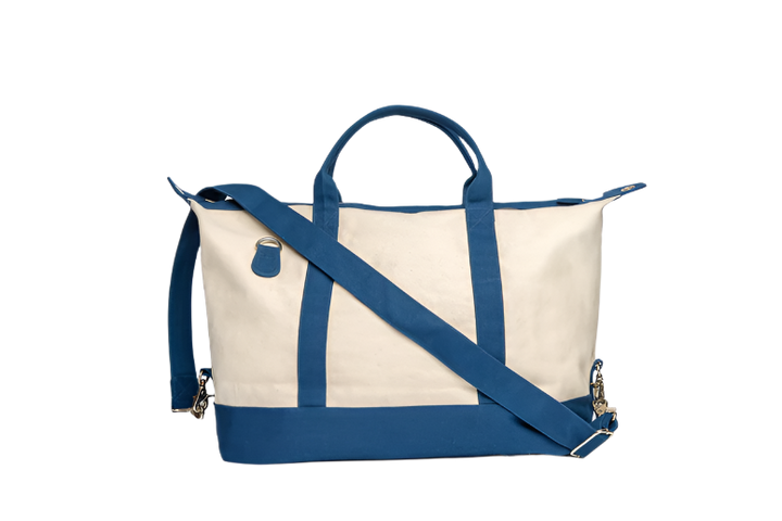 The Hamptons Weekender Bag – Coastal Canvas Travel Tote
