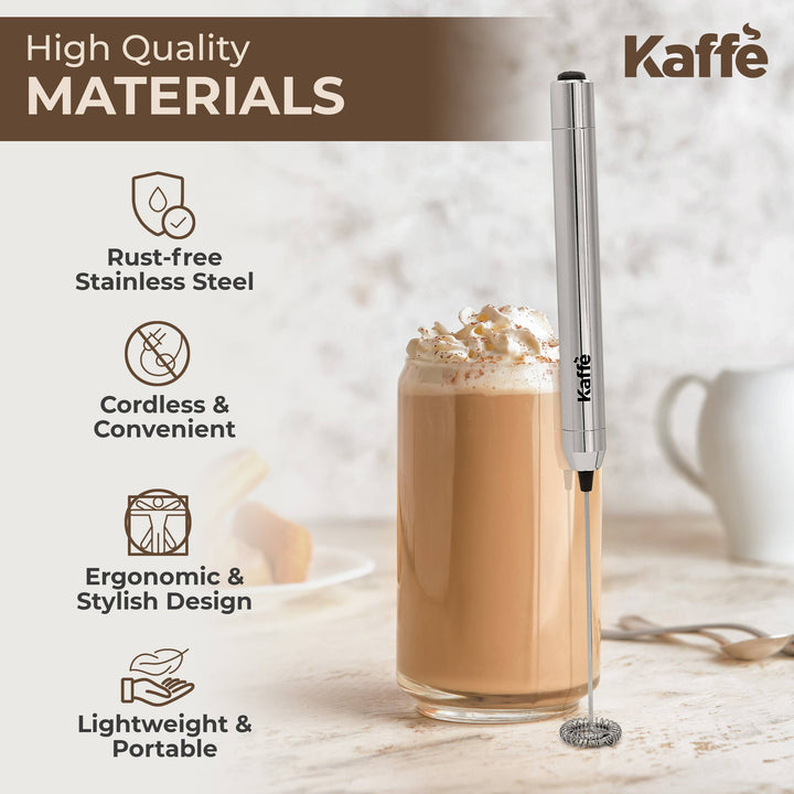Handheld Milk Frother – Battery-Operated & Portable