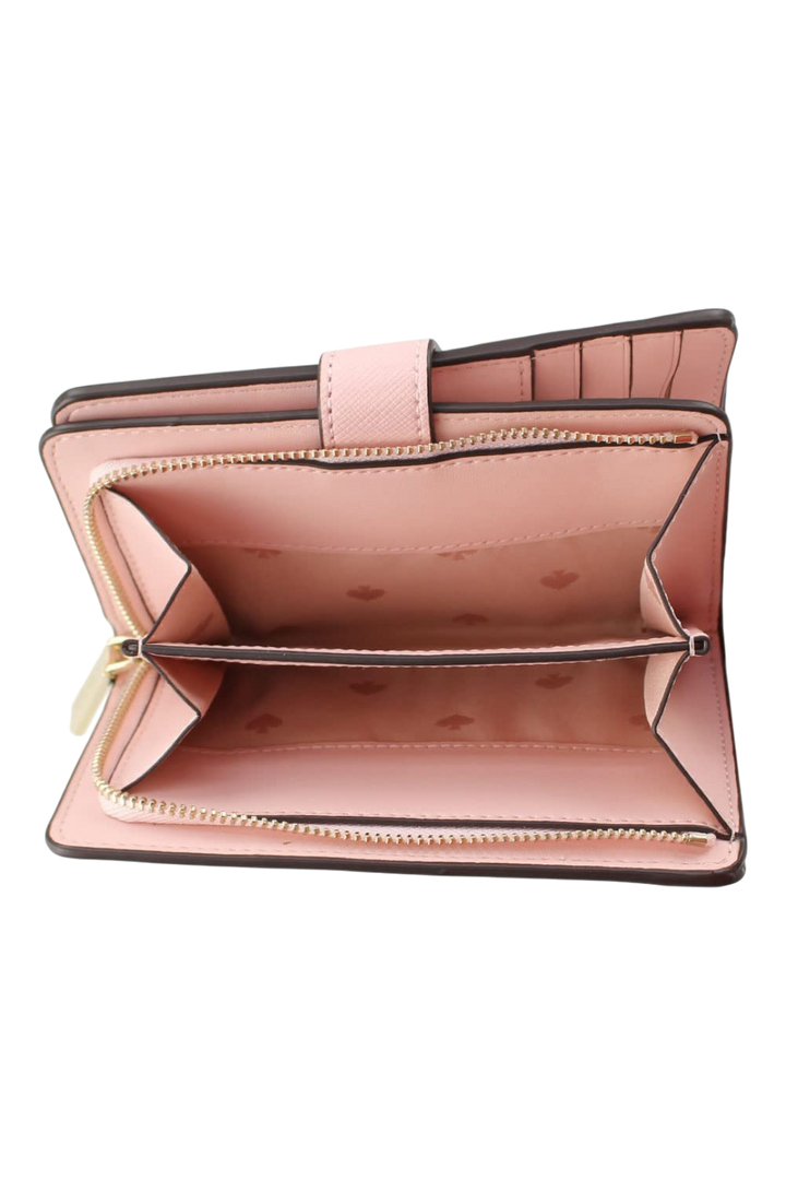Kate Spade New York Staci Medium Compact Bifold Wallet In Chalk Pink