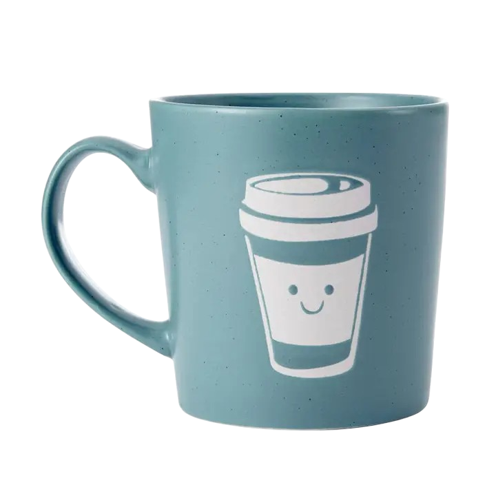 Pfaltzgraff 16oz Mug – "But First, Coffee" Stoneware with Wax Resist Finish