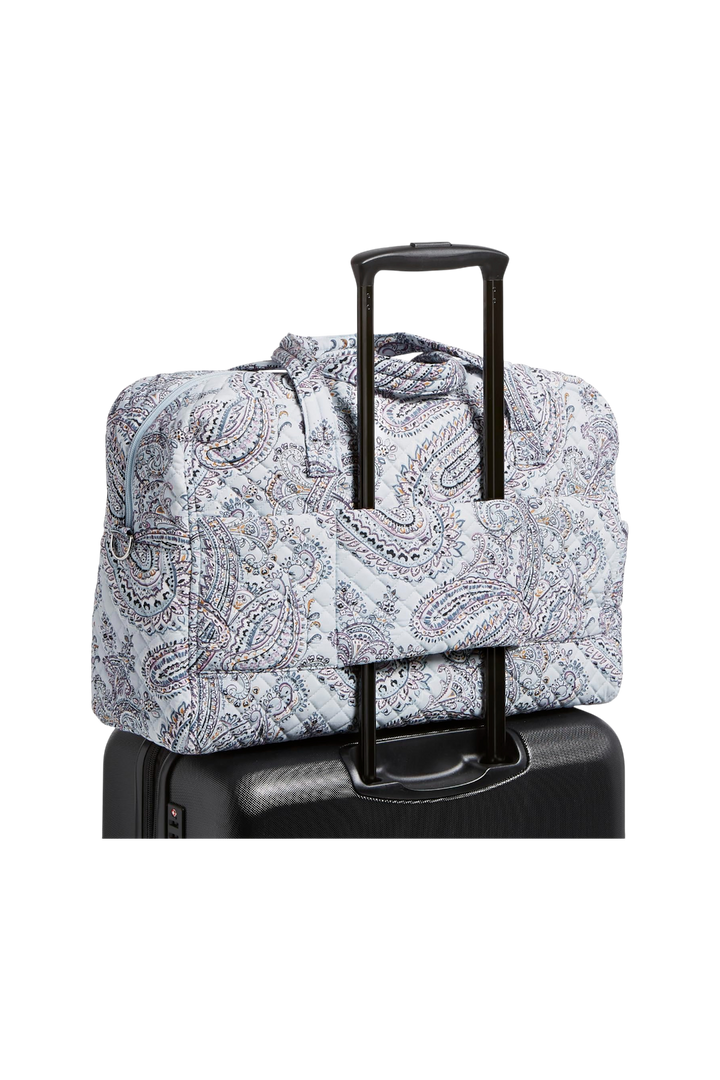 Vera Bradley Women's Cotton Weekender Travel Bag - Soft Sky Paisley