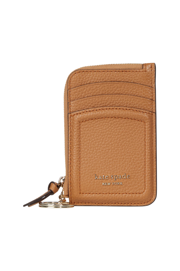Kate Spade Knott Zip Card Holder – Bungalow Pebbled Leather