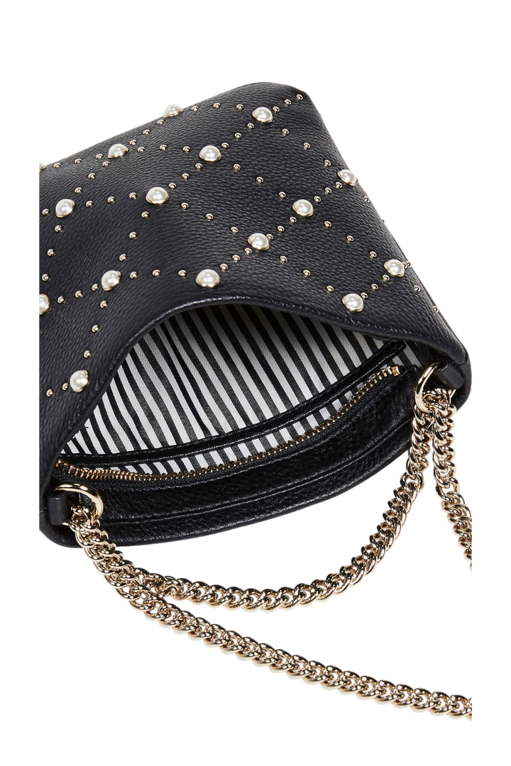 Kate Spade Hayes Street Pearl Ellery Crossbody – Black Pebbled Leather