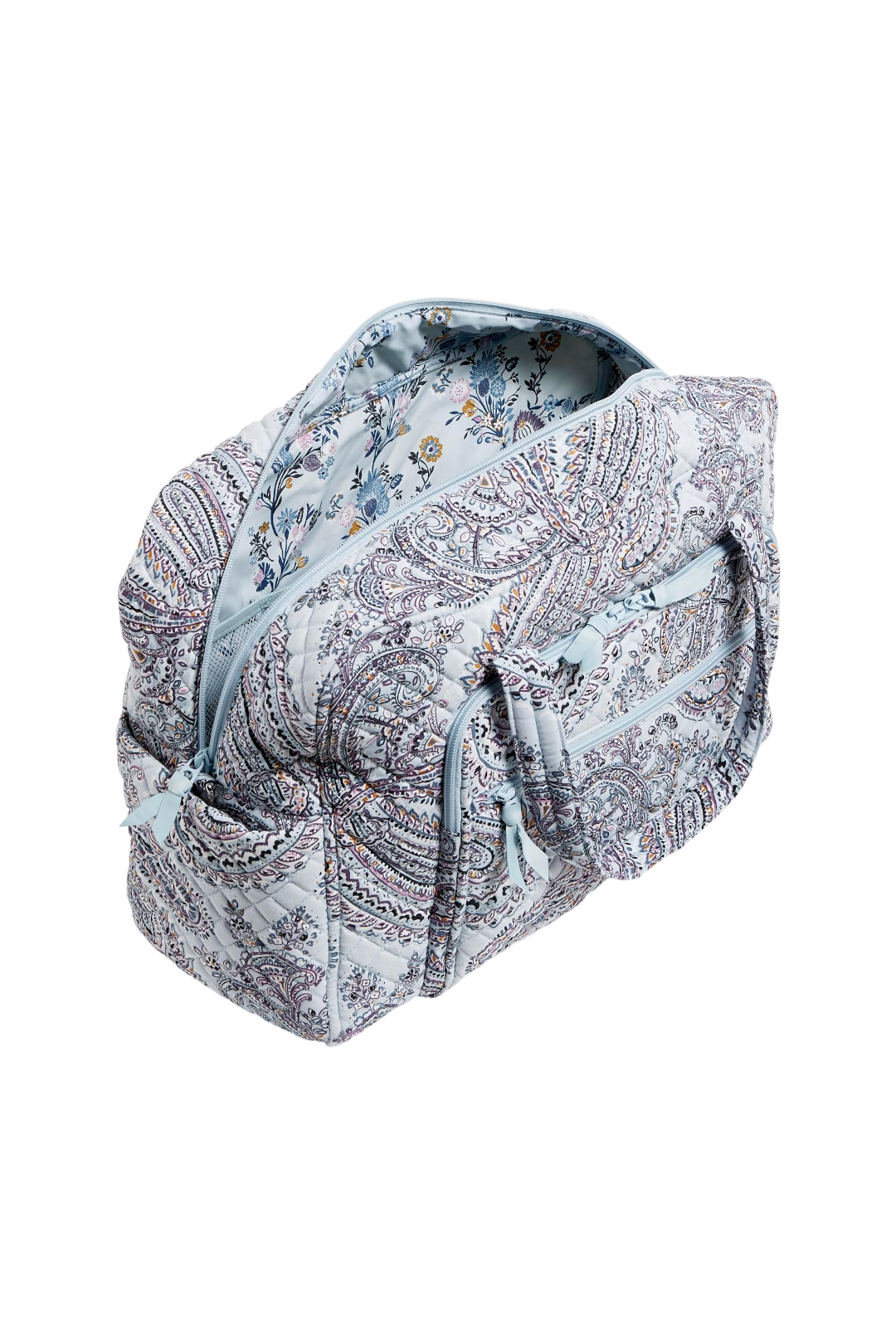 Vera Bradley Women's Cotton Weekender Travel Bag - Soft Sky Paisley