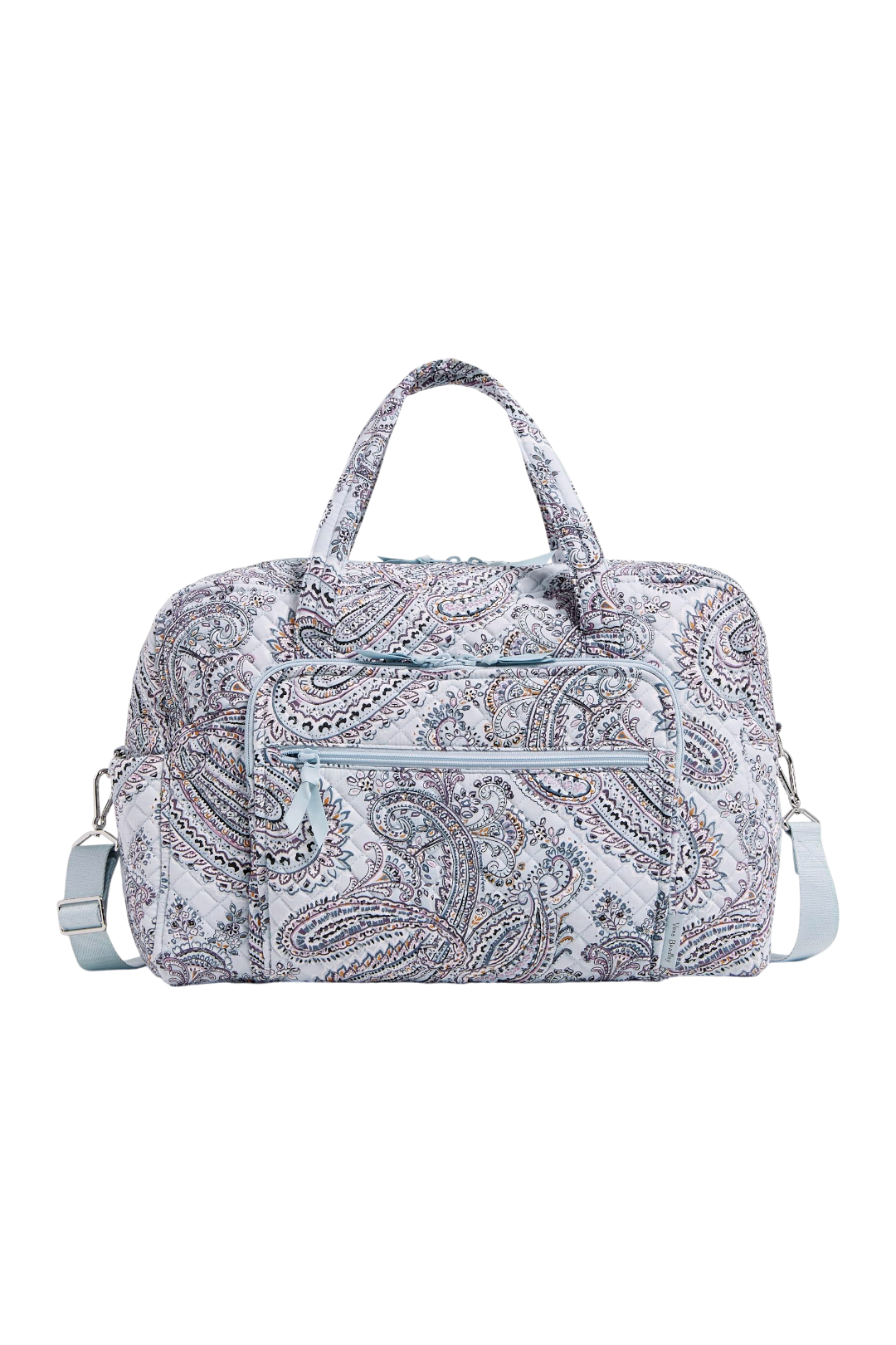 Vera Bradley Women's Cotton Weekender Travel Bag - Soft Sky Paisley