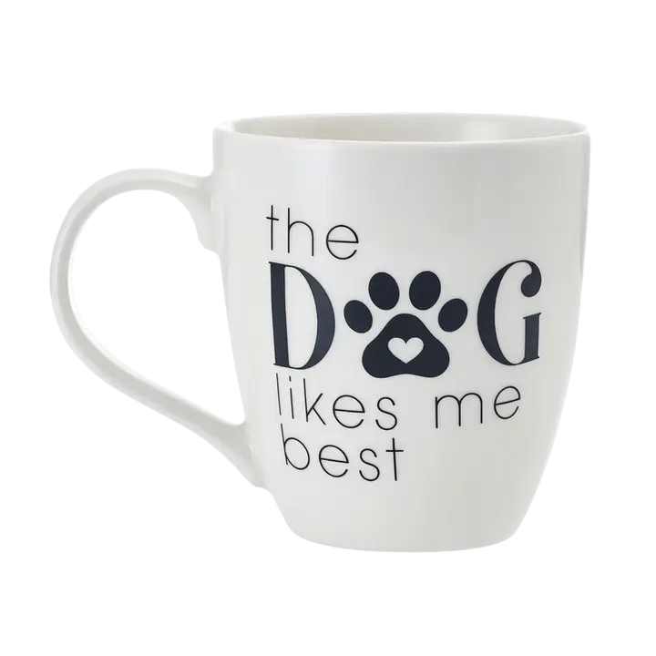 Pfaltzgraff 18oz Barrel Mug – Dog Likes Me Best