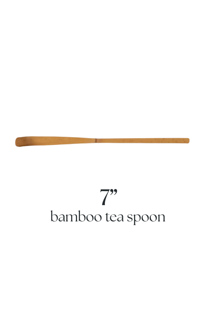 Matcha Bamboo Tea Spoon – 7" Hand-Forged Scoop