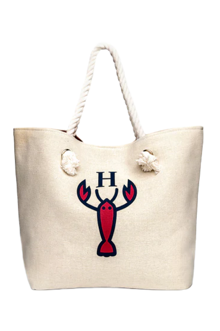 The Hamptons Tote on a Rope – Coastal Canvas Rope Handle Tote Bag