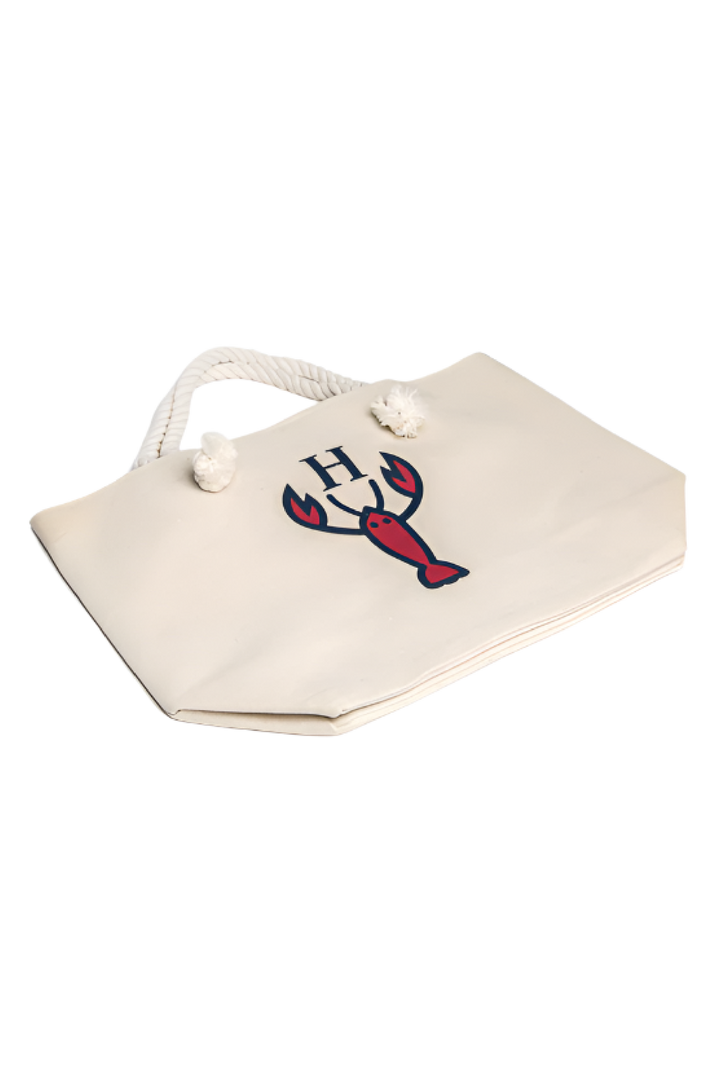 The Hamptons Tote on a Rope – Coastal Canvas Rope Handle Tote Bag