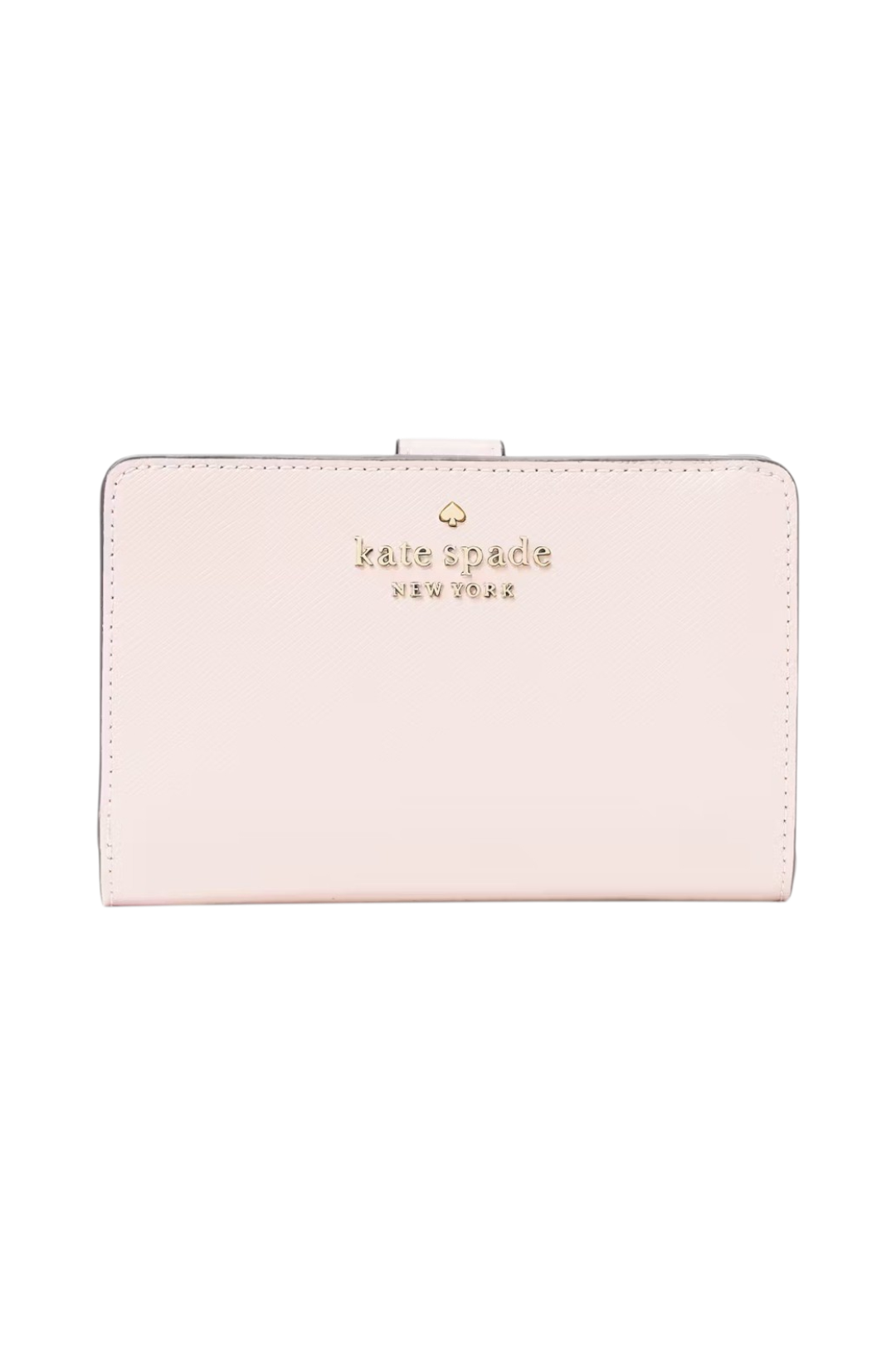 Kate Spade Staci Medium Bifold Wallet – Light Rose Saffiano Leather