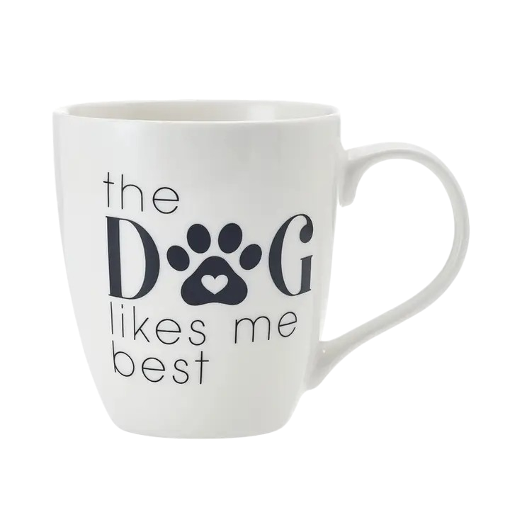 Pfaltzgraff 18oz Barrel Mug – Dog Likes Me Best