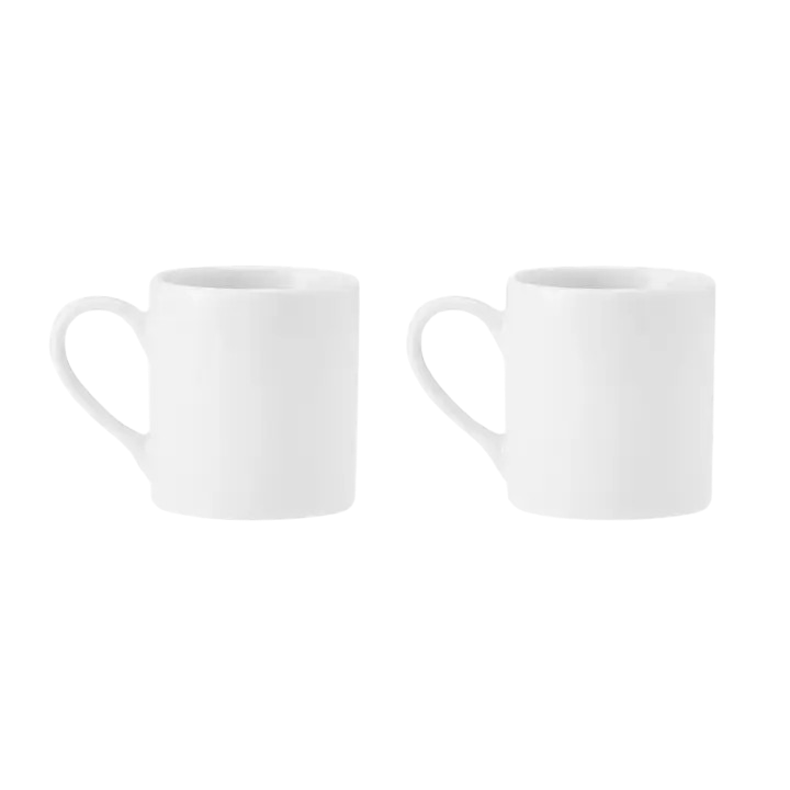 Pfaltzgraff 3oz Espresso White Porcelain Mug Set