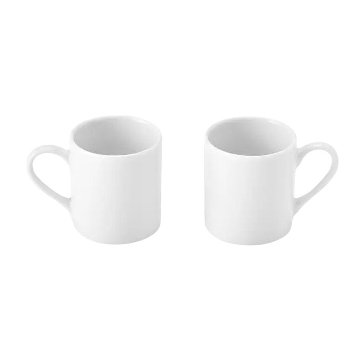 Pfaltzgraff 3oz Espresso White Porcelain Mug Set