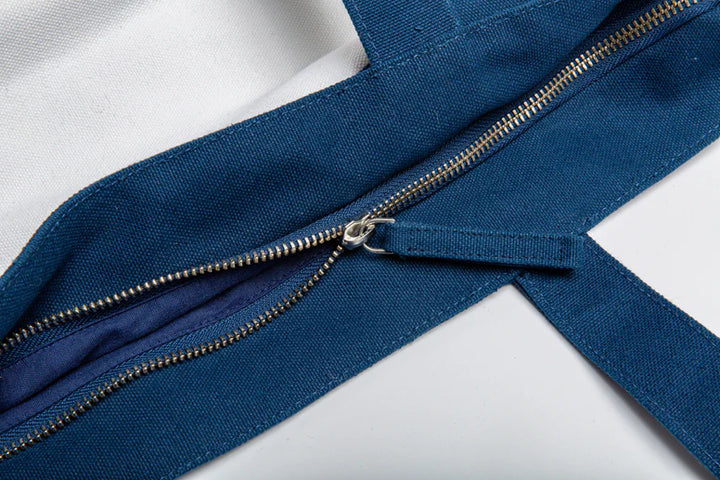 The Hamptons Forever Tote – Durable Cotton Canvas Everyday Carryall with Multiple Pockets