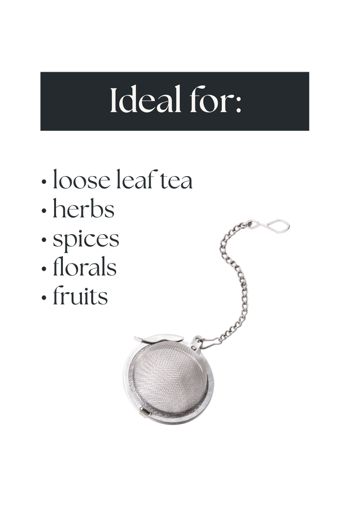 Tea Ball Strainer Infuser – Stainless Steel (1.75")