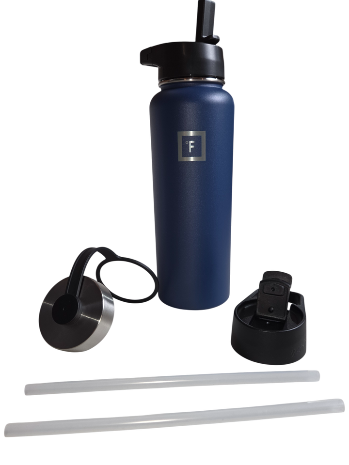 IRON °FLASK Wide Mouth Water Bottle – 40 oz (Twilight Blue)