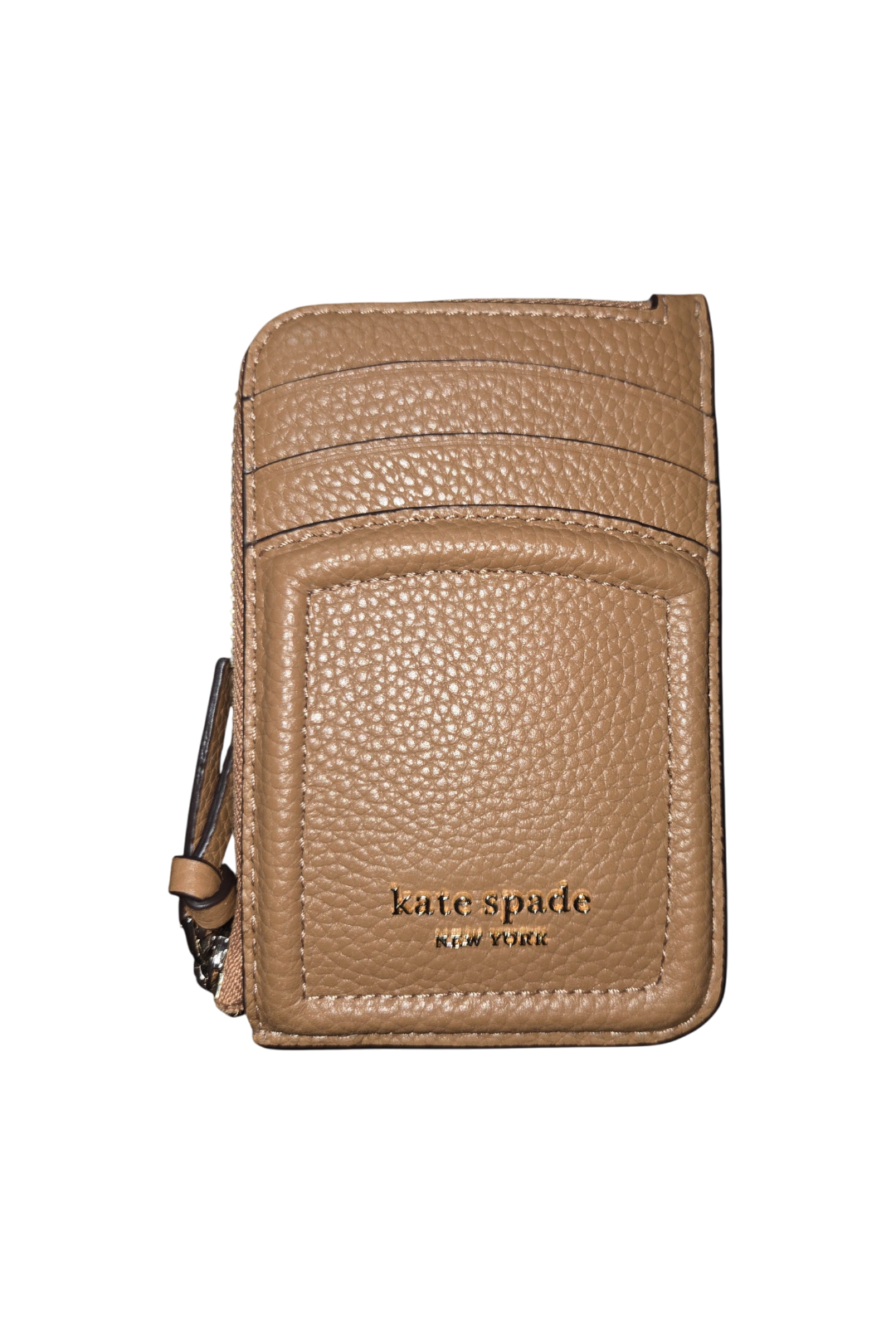 Kate Spade Knott Zip Card Holder – Bungalow Pebbled Leather