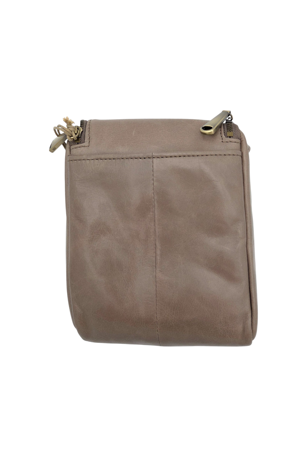 HOBO Fern Crossbody – Polished Leather Bag in Ash