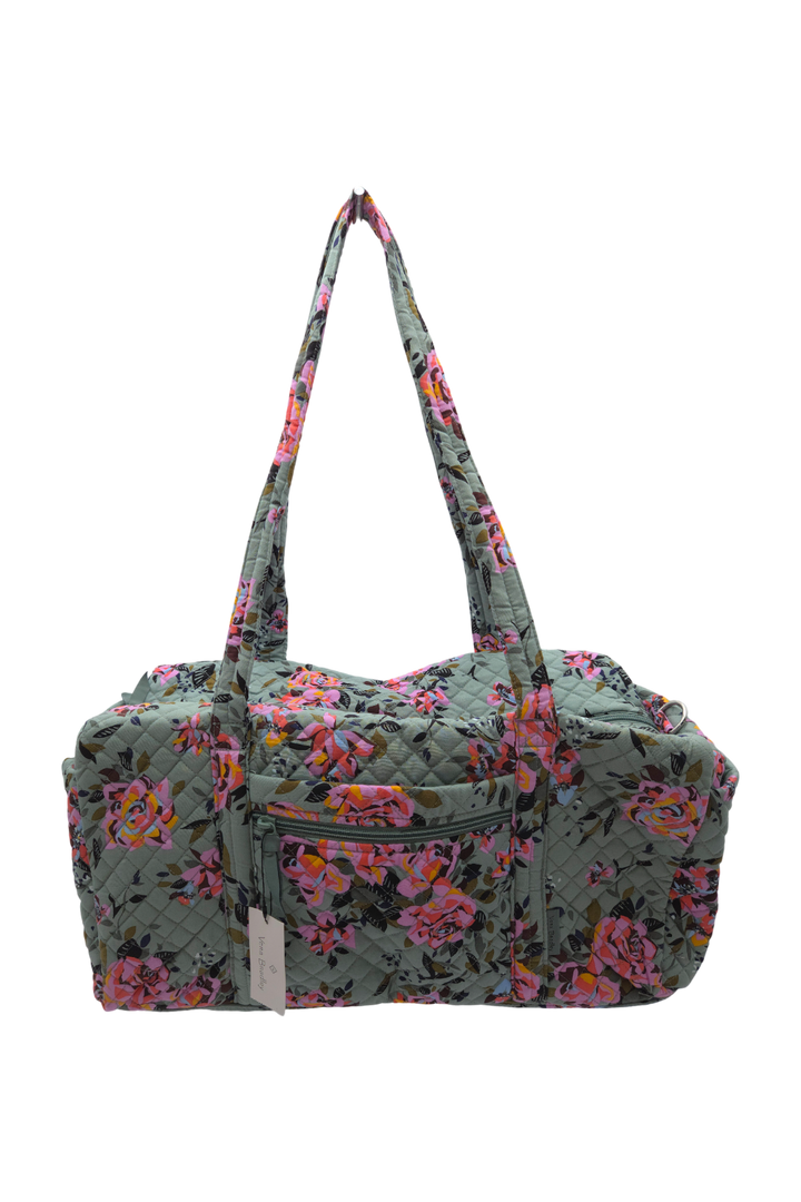 Vera Bradley Women's Cotton Medium Travel Duffel Bag – Rosy Outlook