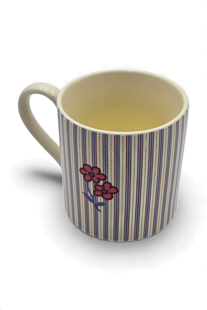 Vera Bradley Ceramic Mug – Rachel Ditsy Stripe