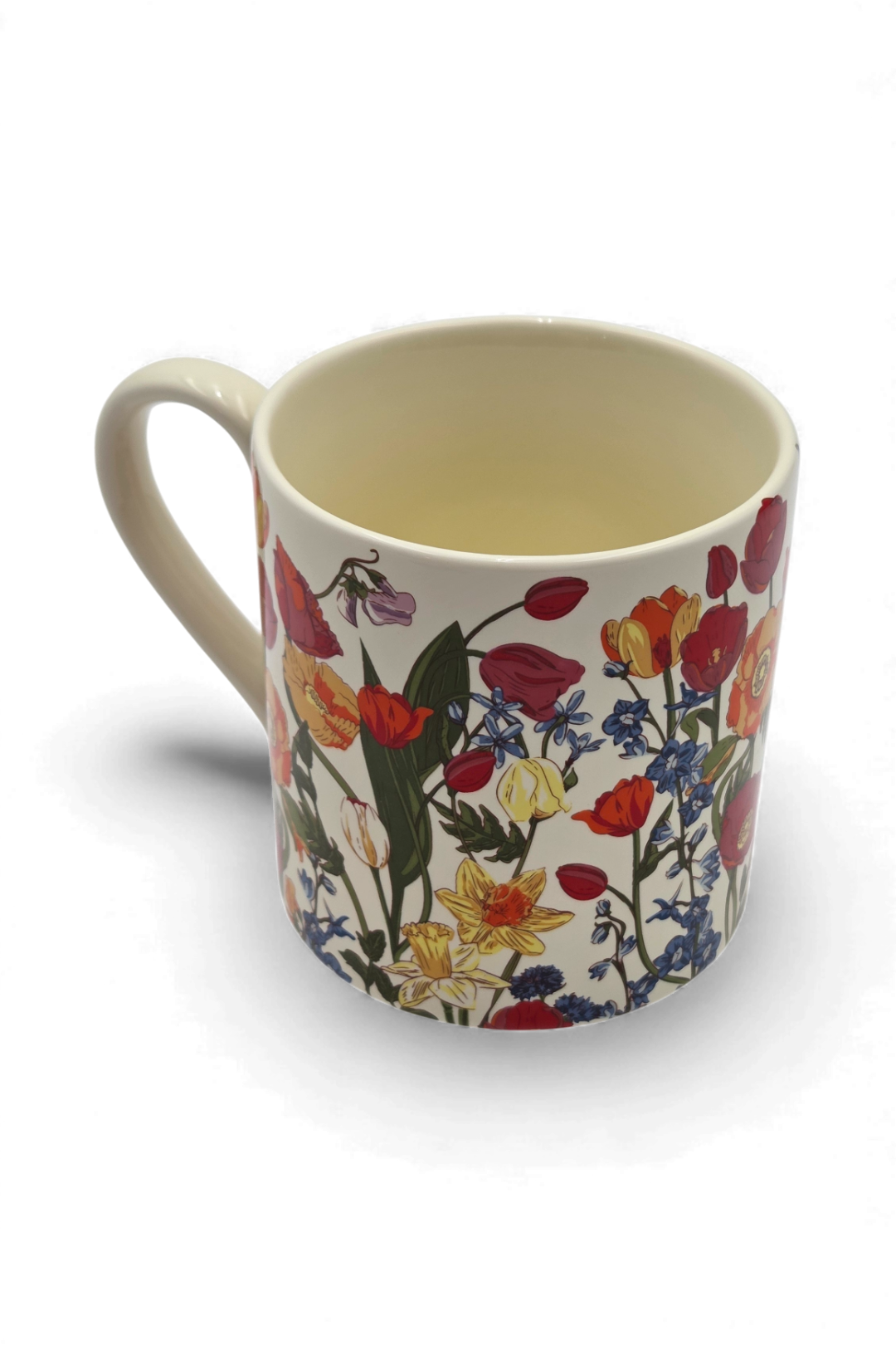 Vera Bradley Ceramic Mug – Meadow Bouquet Tonal Seedpearl