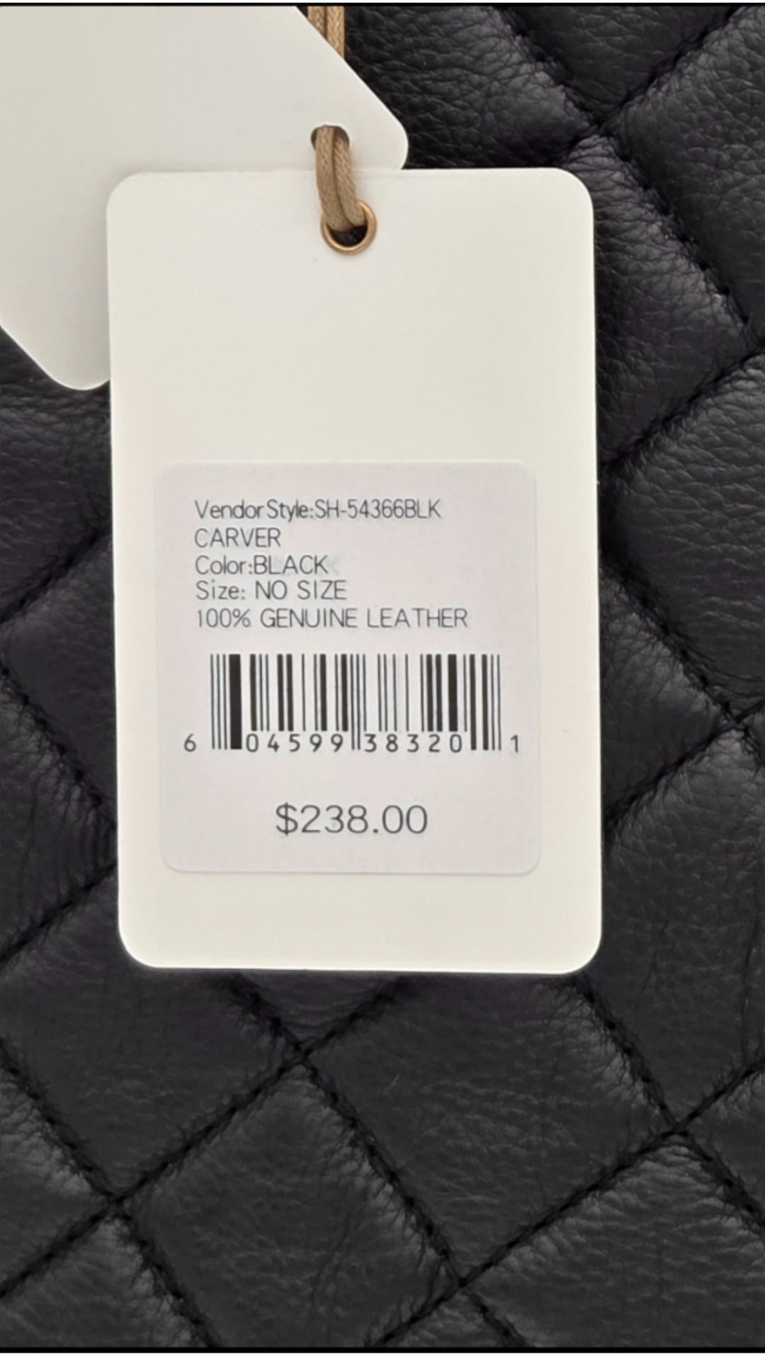 Hobo Carver Quilted Leather Shoulder Bag – Black