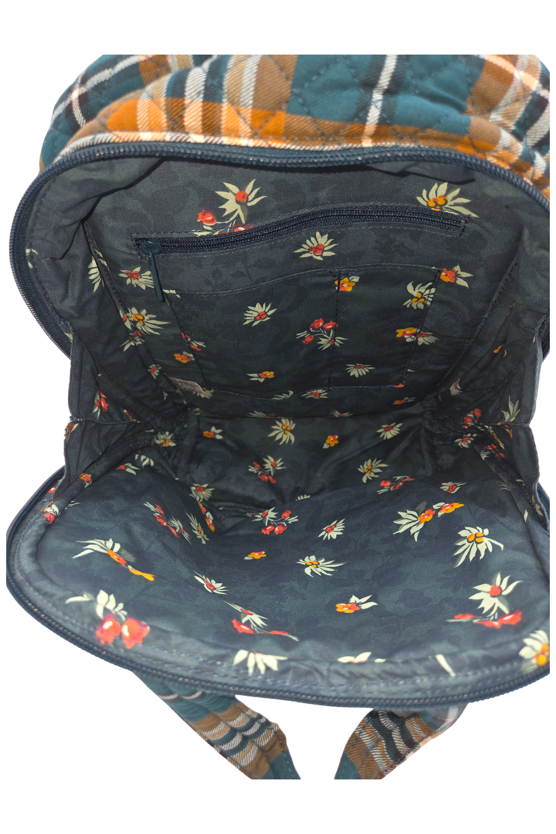 Vera Bradley Cotton Mini Totepack Backpack – Orchard Plaid