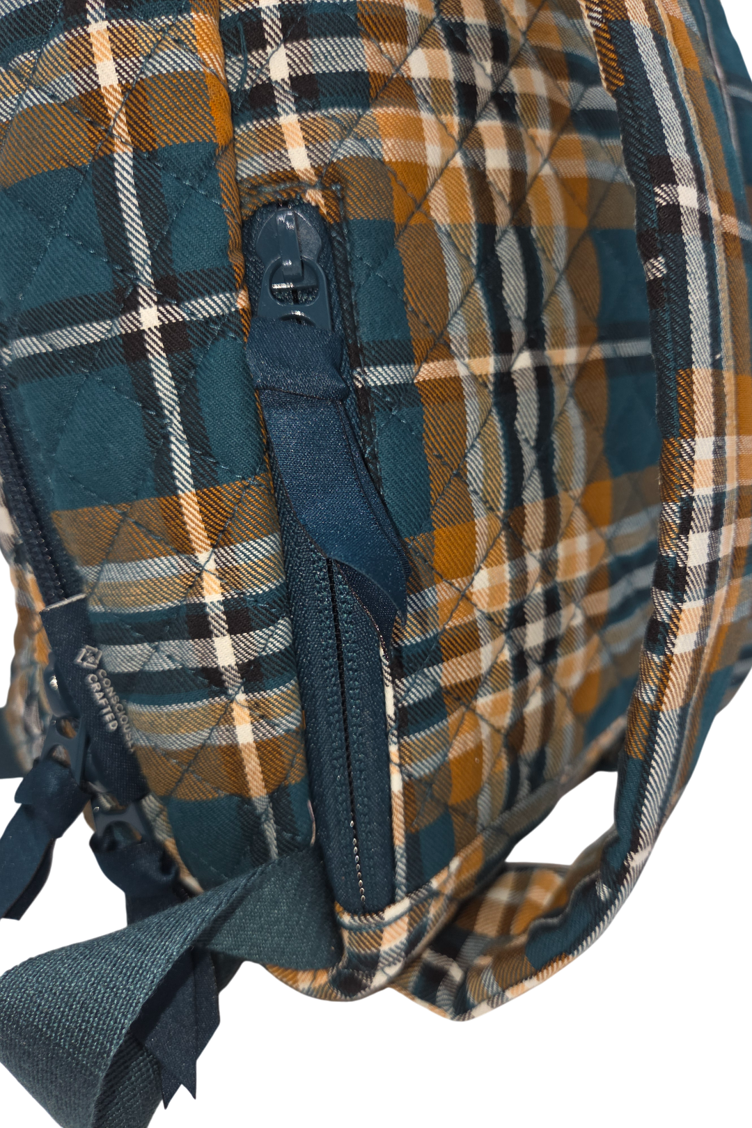 Vera Bradley Cotton Mini Totepack Backpack – Orchard Plaid
