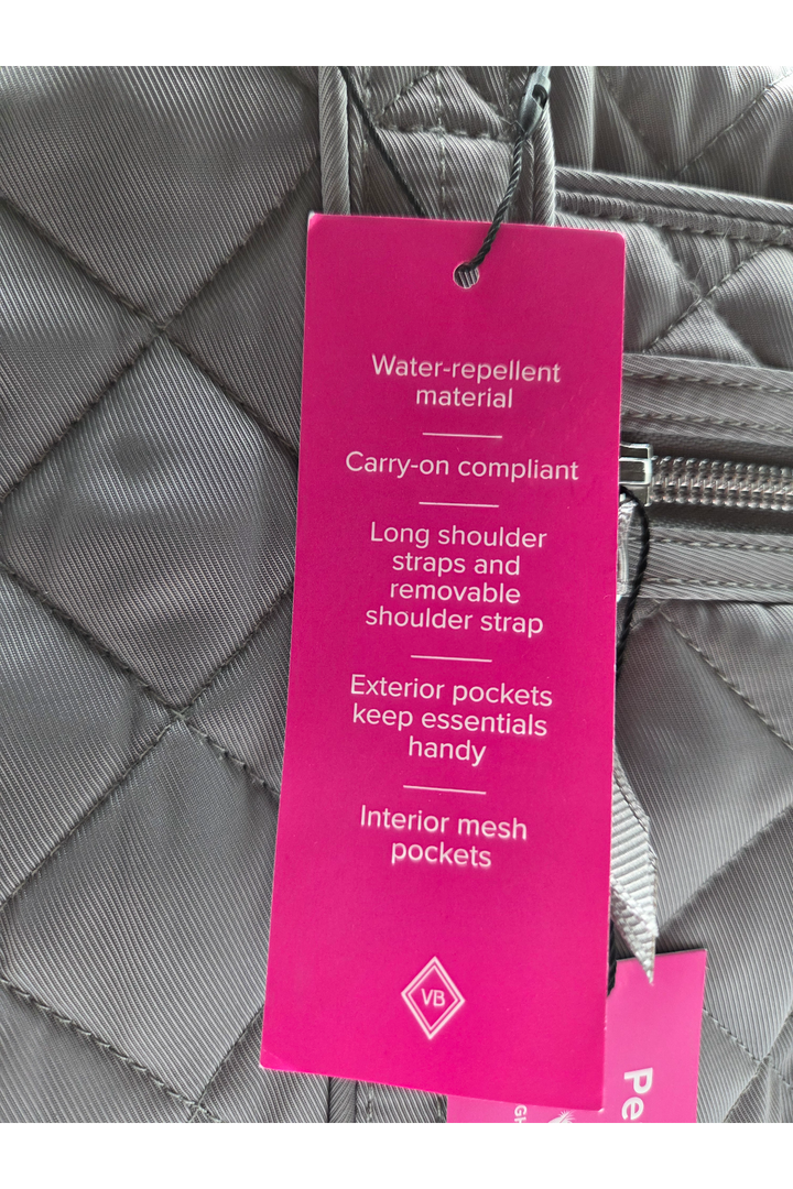 Vera Bradley Performance Twill Medium Travel Duffle Bag – Tranquil Gray