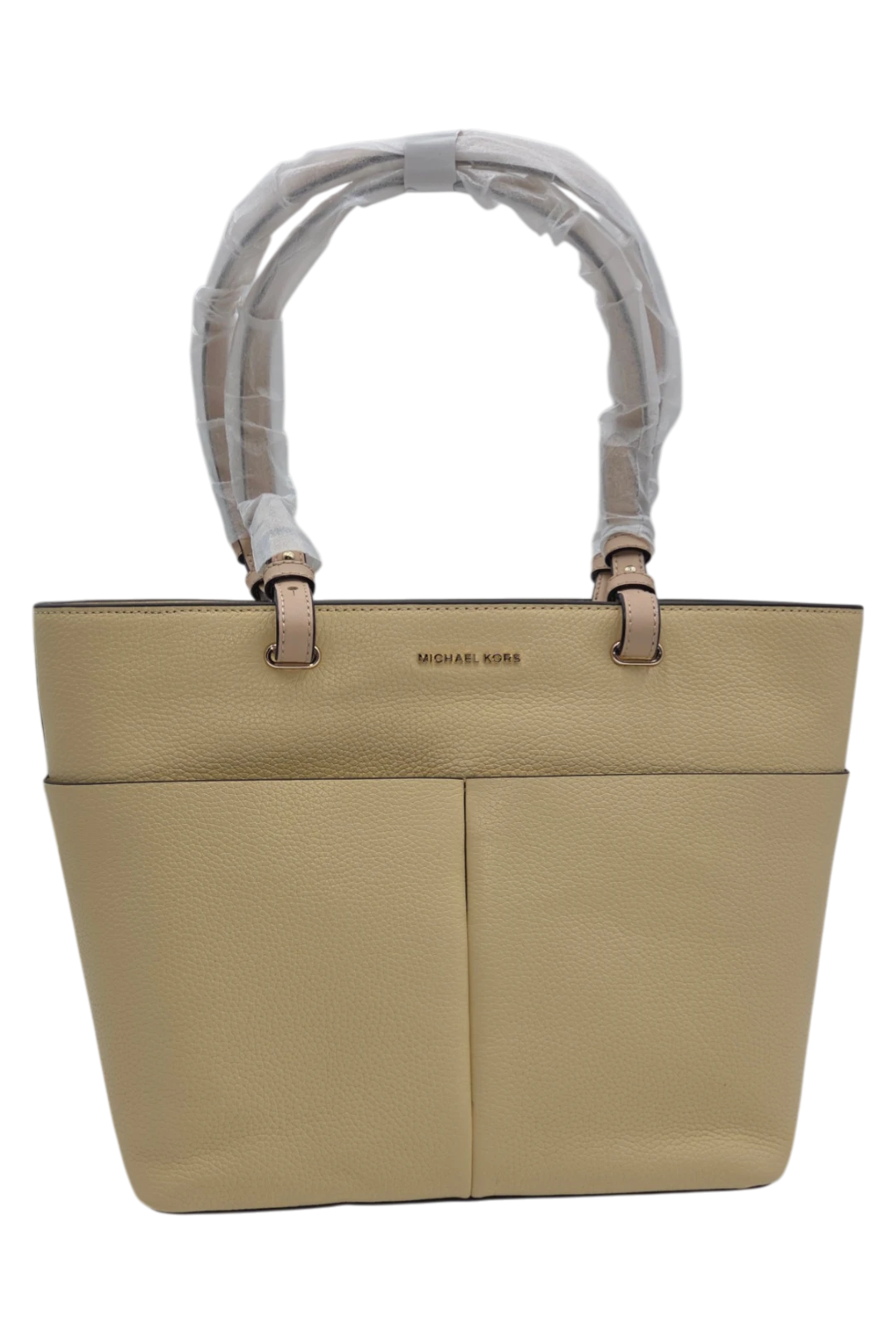 Michael Kors Bedford Medium Pebbled Leather Tote Bag – Buttermilk
