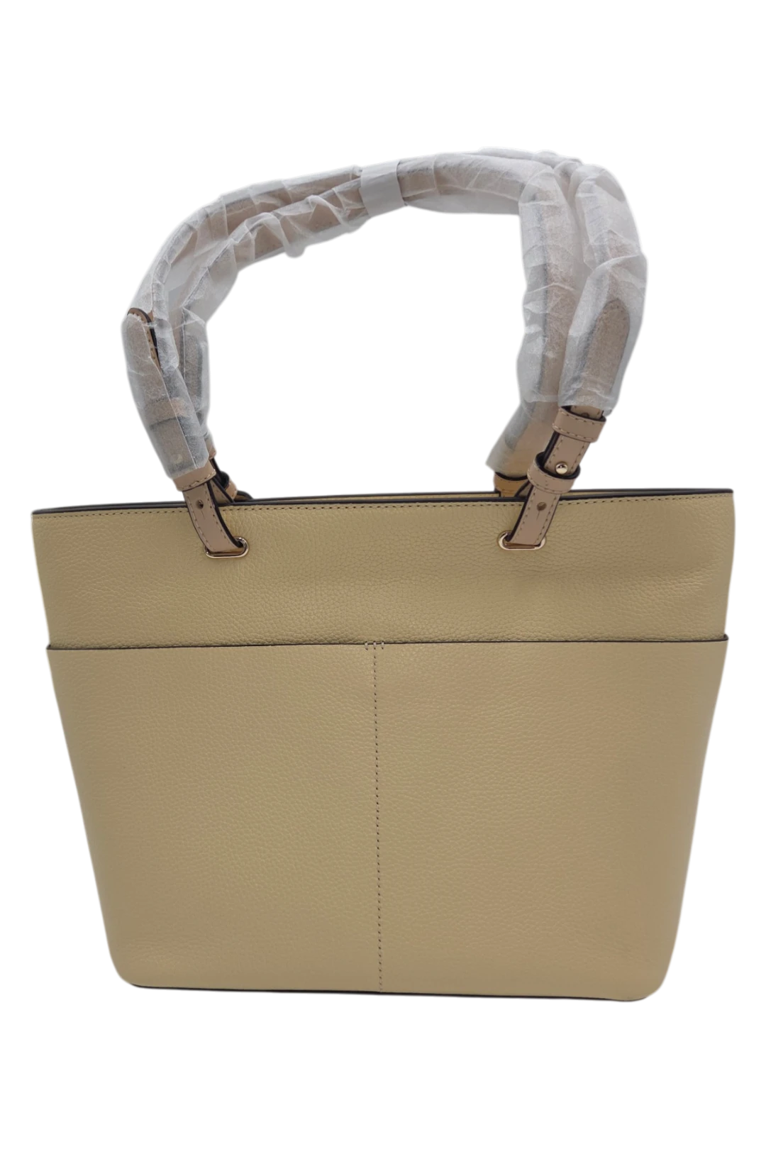 Michael Kors Bedford Medium Pebbled Leather Tote Bag – Buttermilk