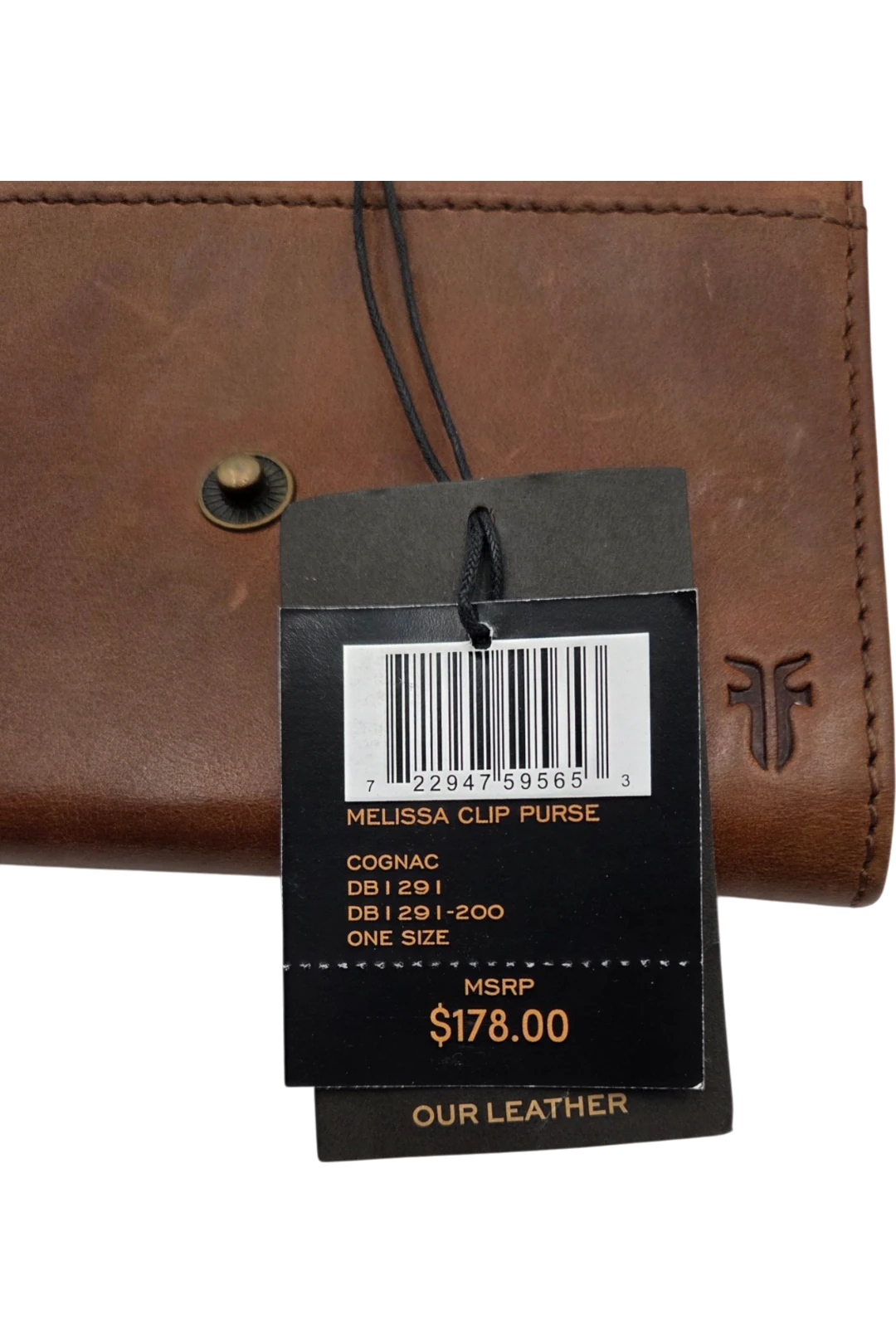 Frye Melissa Clip Purse – Cognac