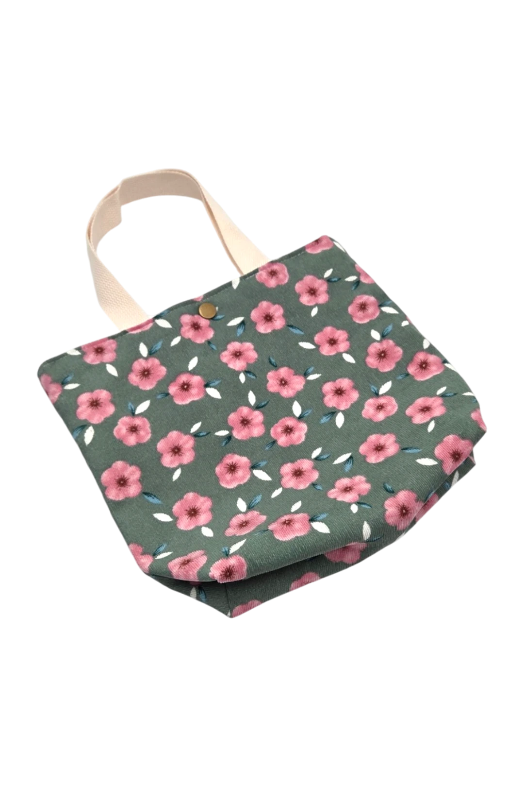 Artistic Floral Corduroy Tote – Sakura