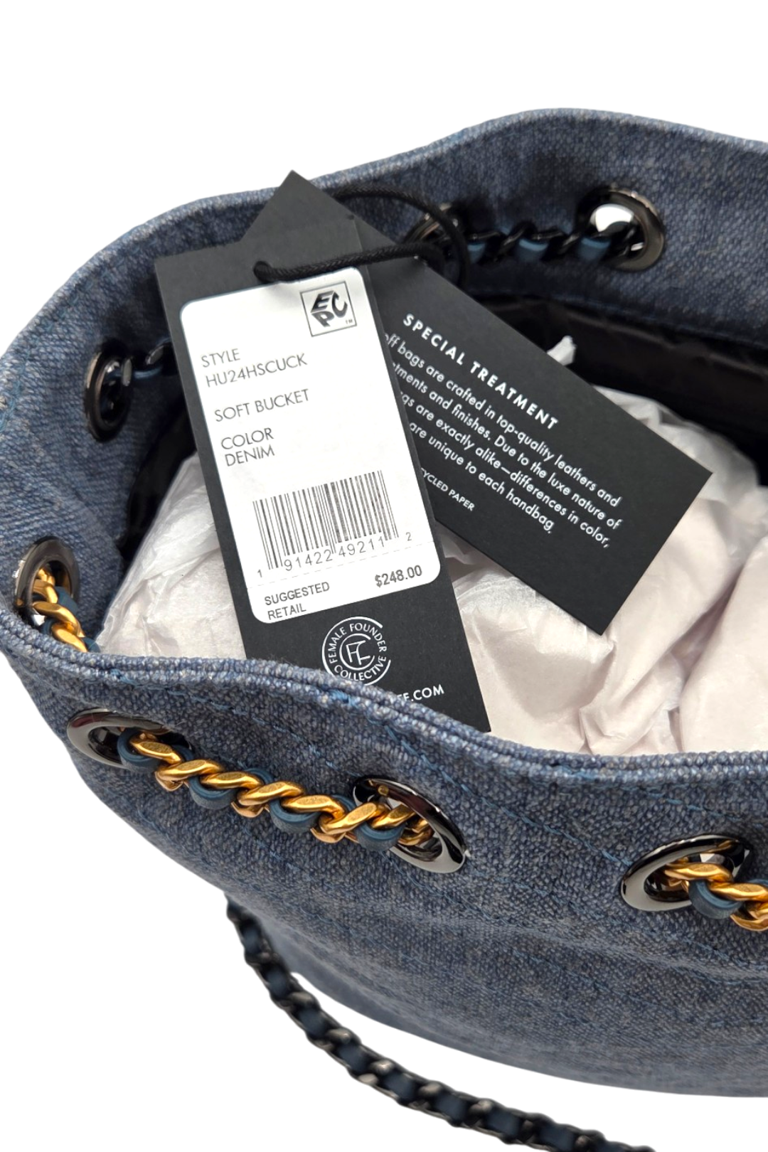 Rebecca Minkoff Soft Bucket Bag – Denim