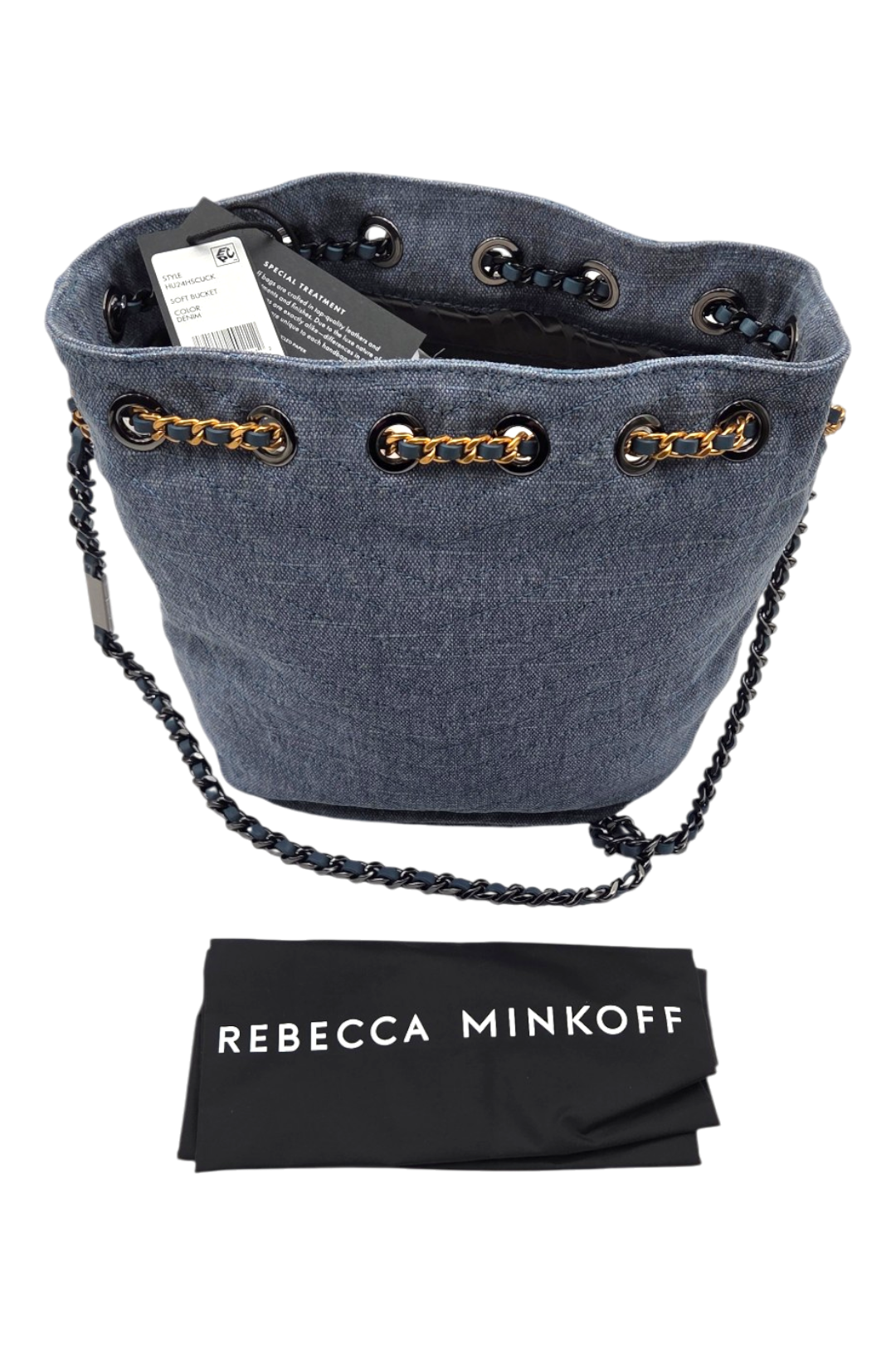 Rebecca Minkoff Soft Bucket Bag – Denim
